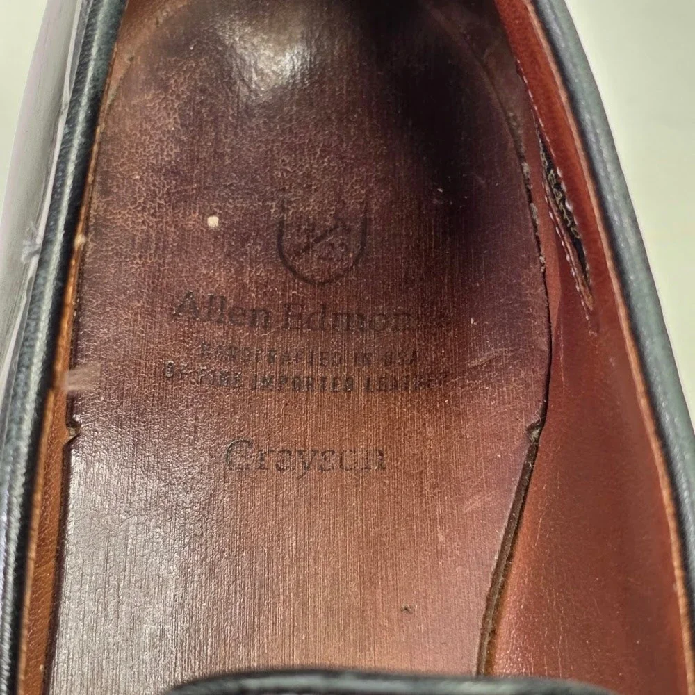 Allen Edmonds Mens 10 D Grayson Tassel Loafer Black Leather Handcrafted USA 8217